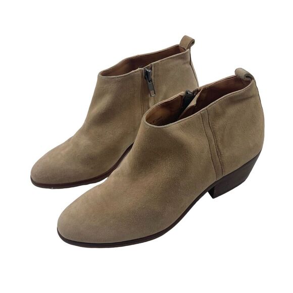 J.CREW Sawyer Ankle Boots Booties Suede Leather Sand C9868 Womens Size 6.5 - Picture 1 of 10